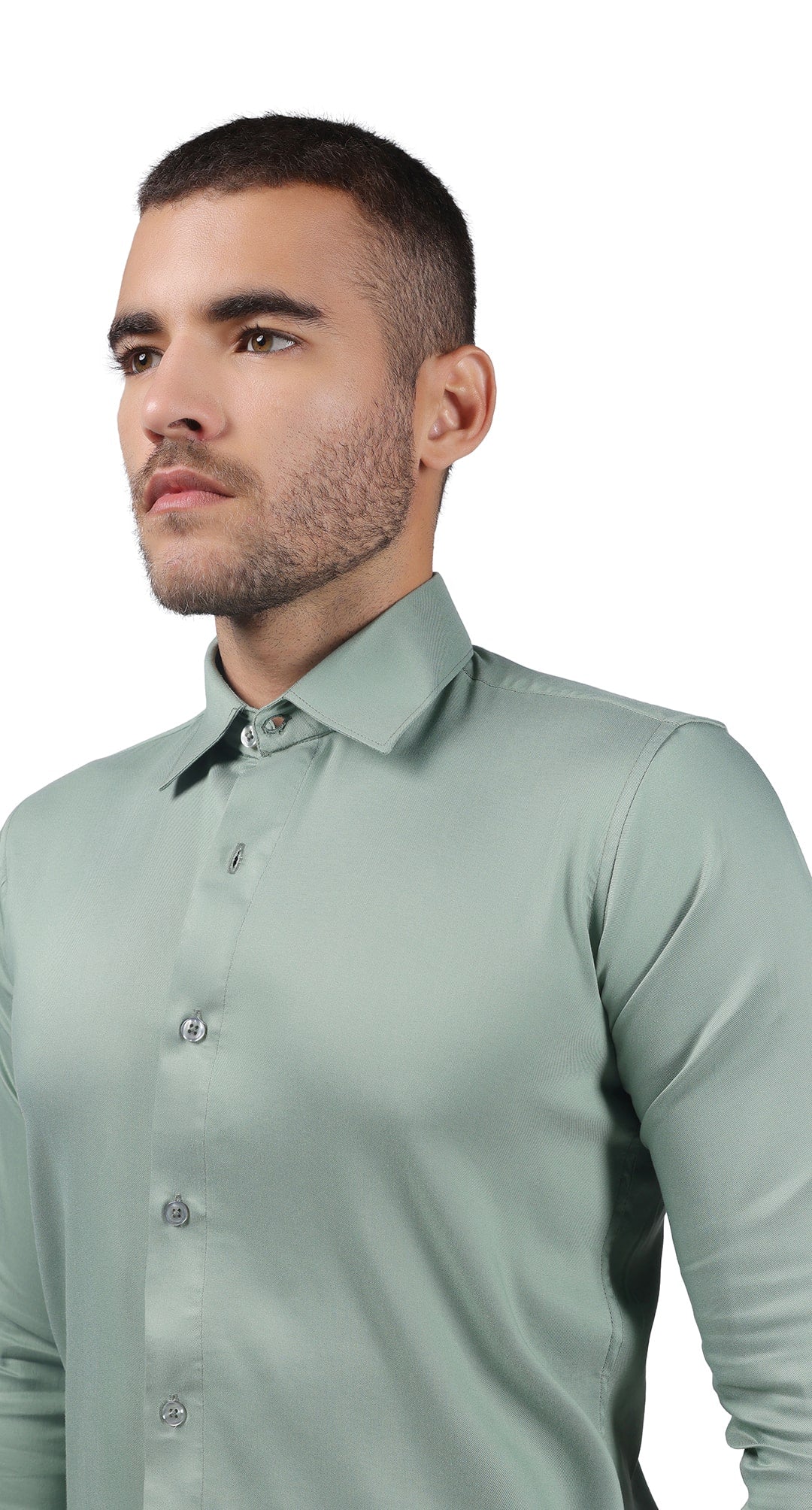 Anti-Stain Miracle Lycra Dress Shirt β Green