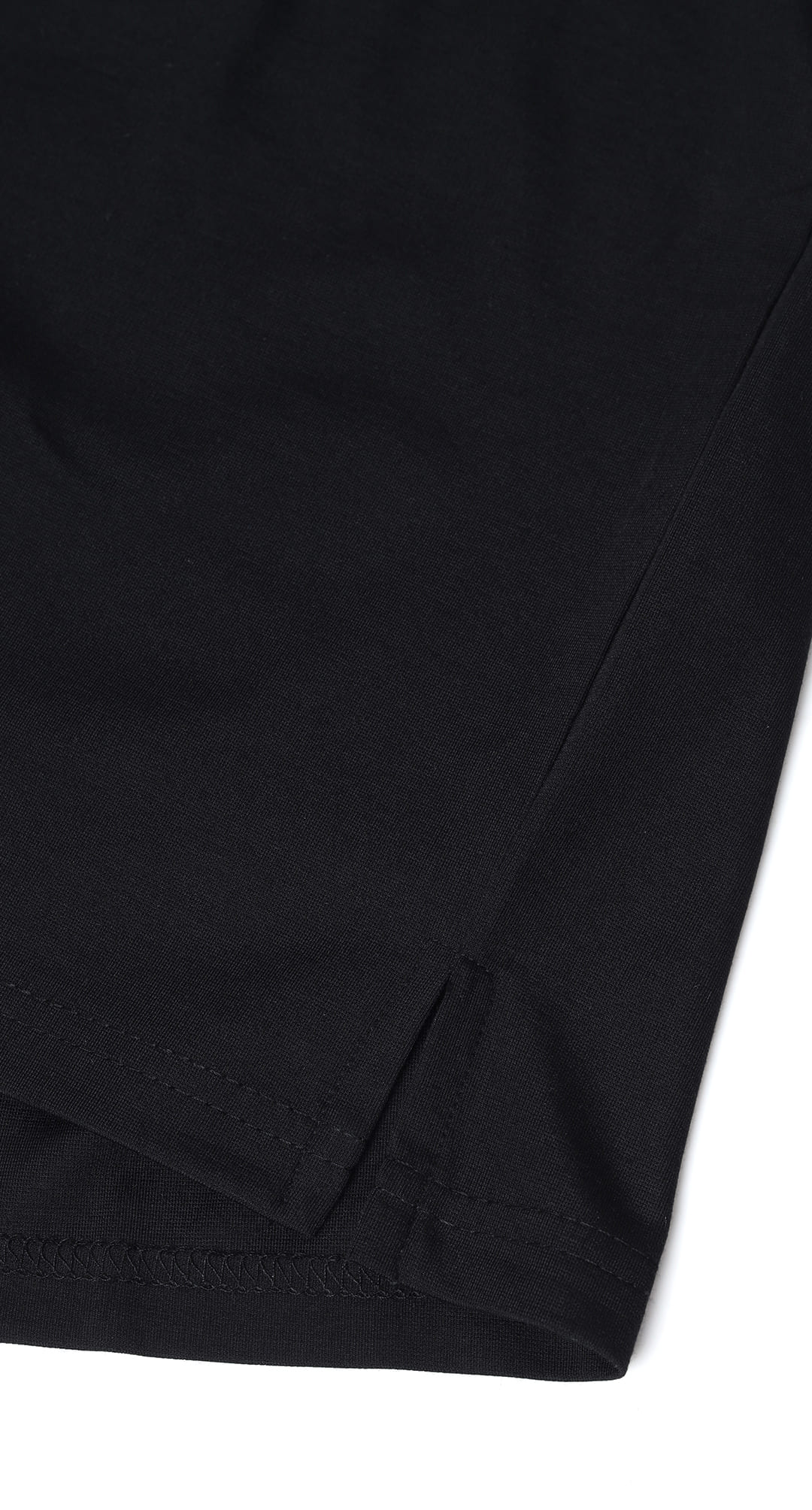 Anti-Stain Signature Style Polo T-shirt – Black