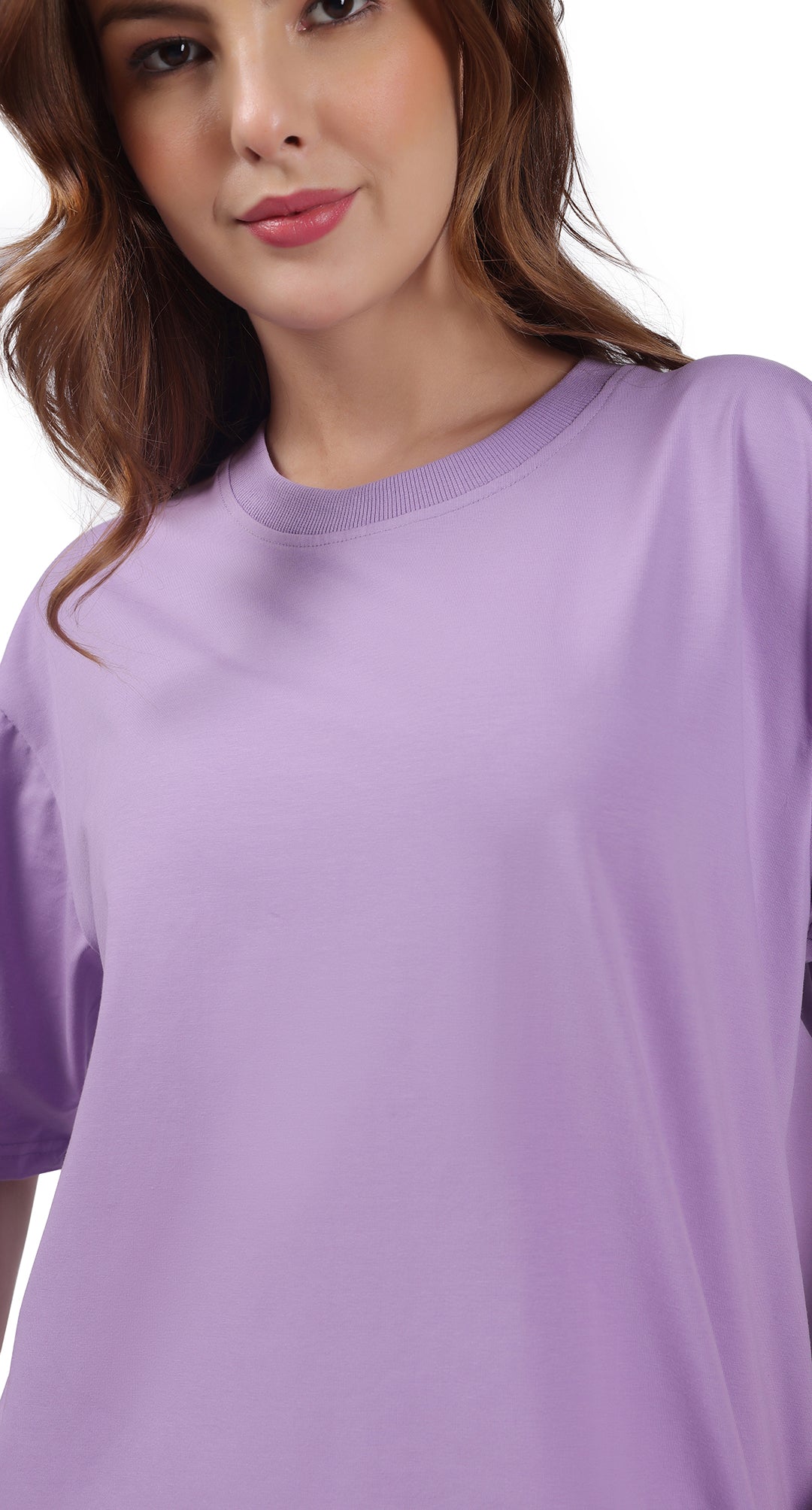 Anti-Stain Elite Comfort Oversized T-Shirt β Lavender