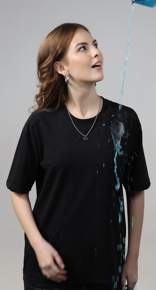 Anti-Stain Elite Comfort Oversized T-Shirt – Black