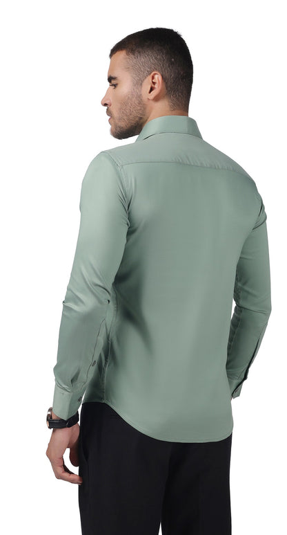 Anti-Stain Miracle Lycra Dress Shirt – Green