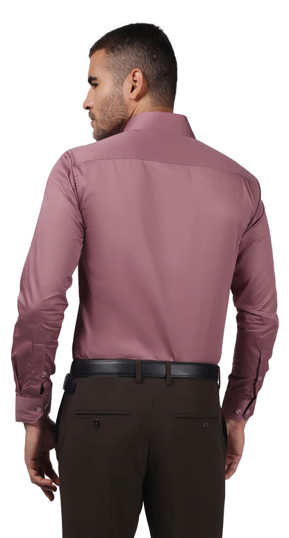 Anti-Stain Satin Dress Shirt – Coral