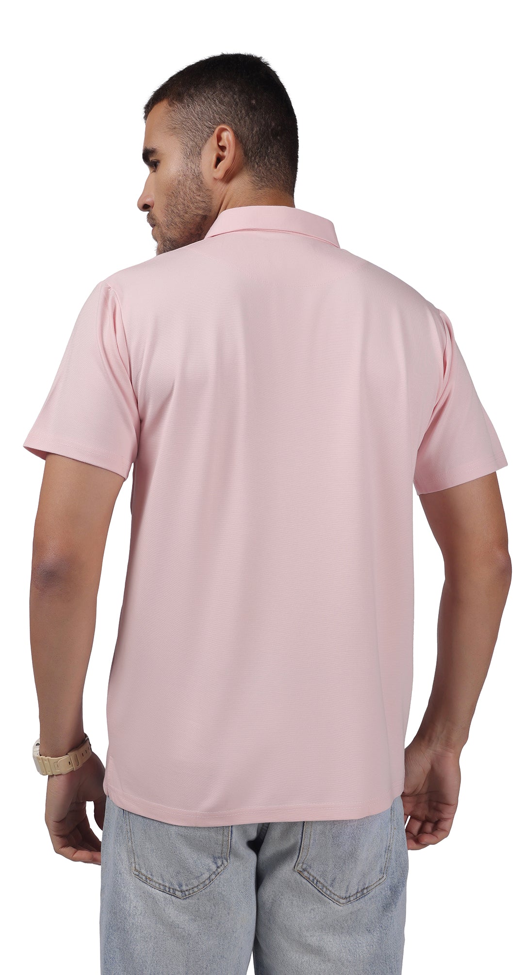 Anti-Stain Classic Polo T-shirt – Pink
