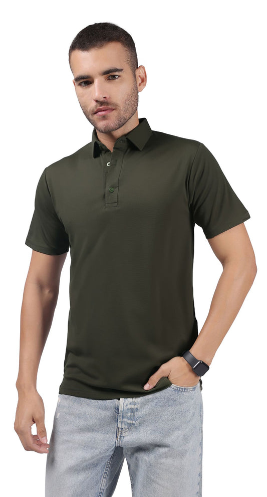 Anti-Stain Classic Polo T-shirt – Green