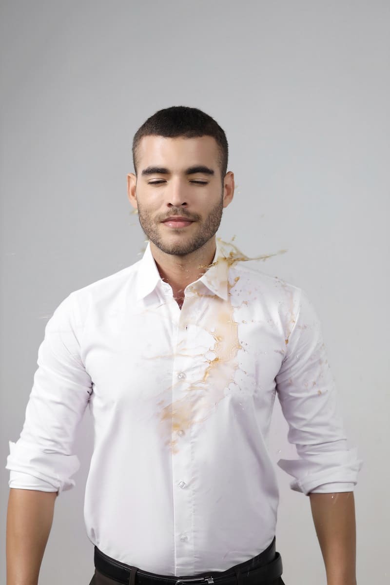 Anti-Stain Lycra Dress Shirt – White