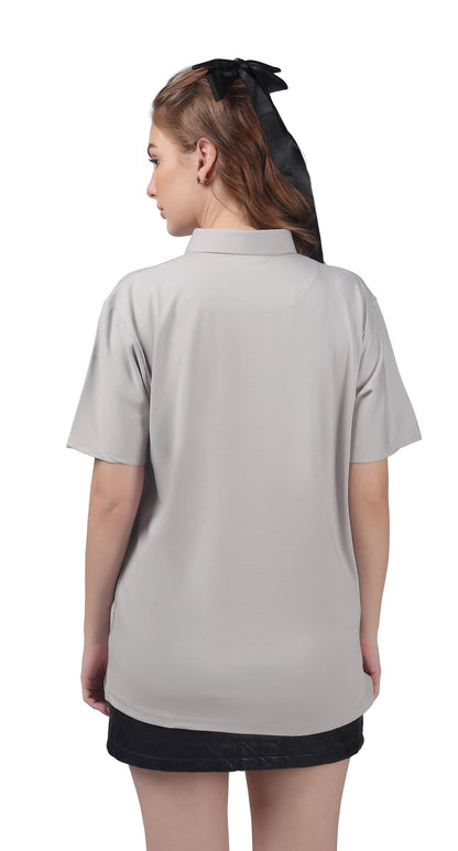 Anti-Stain Classic Polo T-shirt – Grey