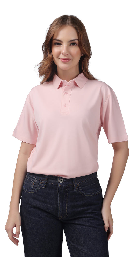 Anti-Stain Classic Polo T-shirt – Pink
