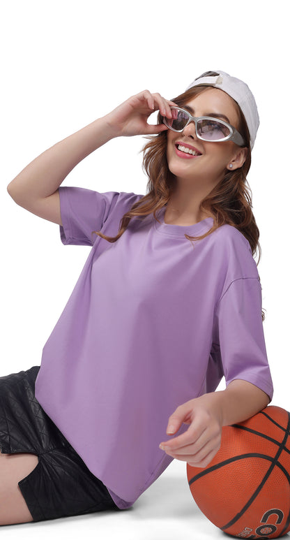 Anti-Stain Elite Comfort Oversized T-Shirt – Lavender