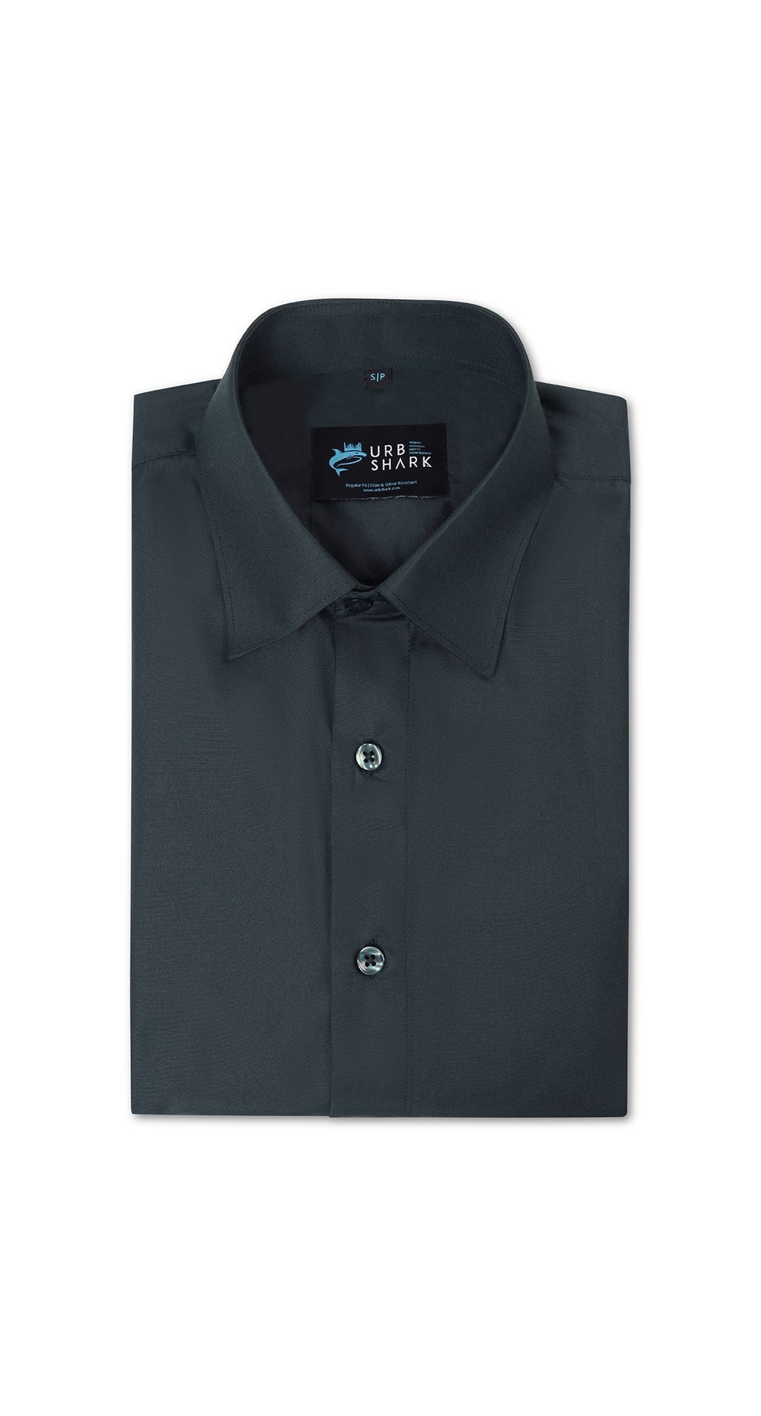 Anti-Stain Kinley Solid Dress Shirt – Dark Green