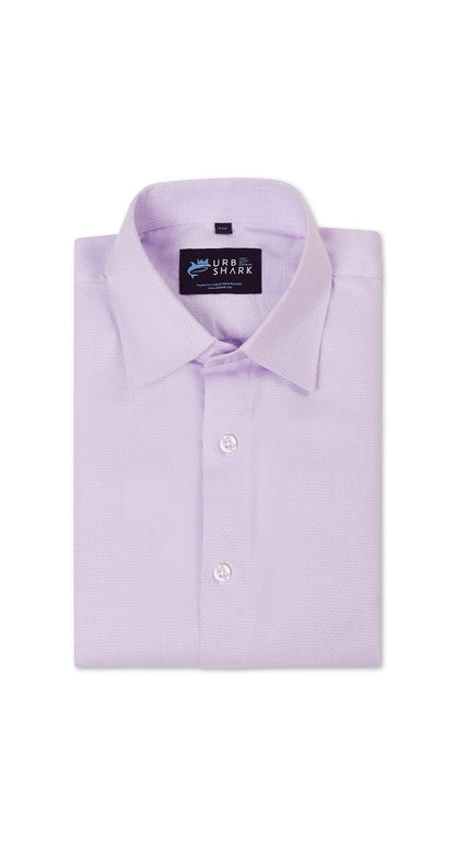 Anti-Stain Pattern Dress Shirt – Purple