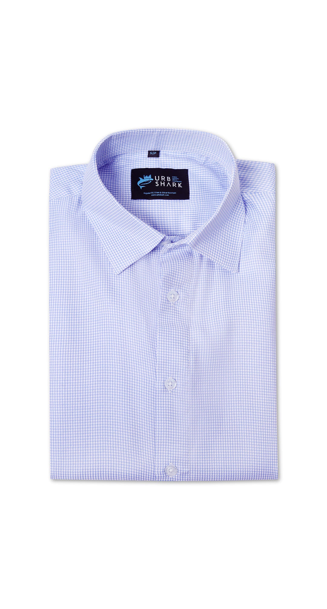 Anti-Stain Polyester Viscose Yarn Dress Shirt – Light Blue