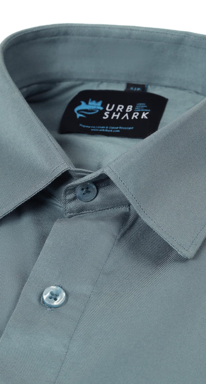 Anti-Stain Miracle Lycra Dress Shirt – Grey