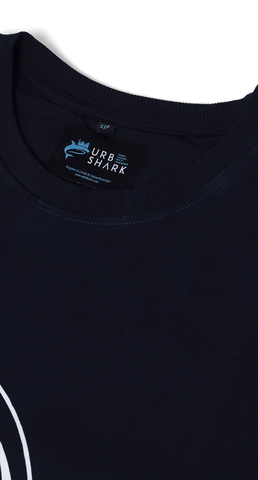 Anti-Stain Skyline Oversized T-Shirt – Navy