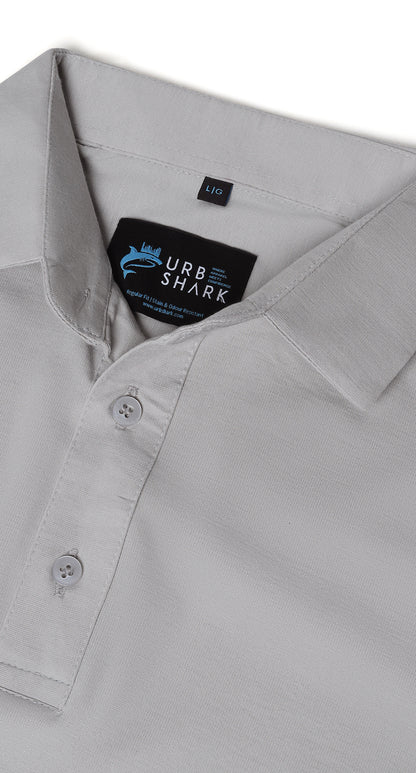 Anti-Stain Classic Polo T-shirt – Grey