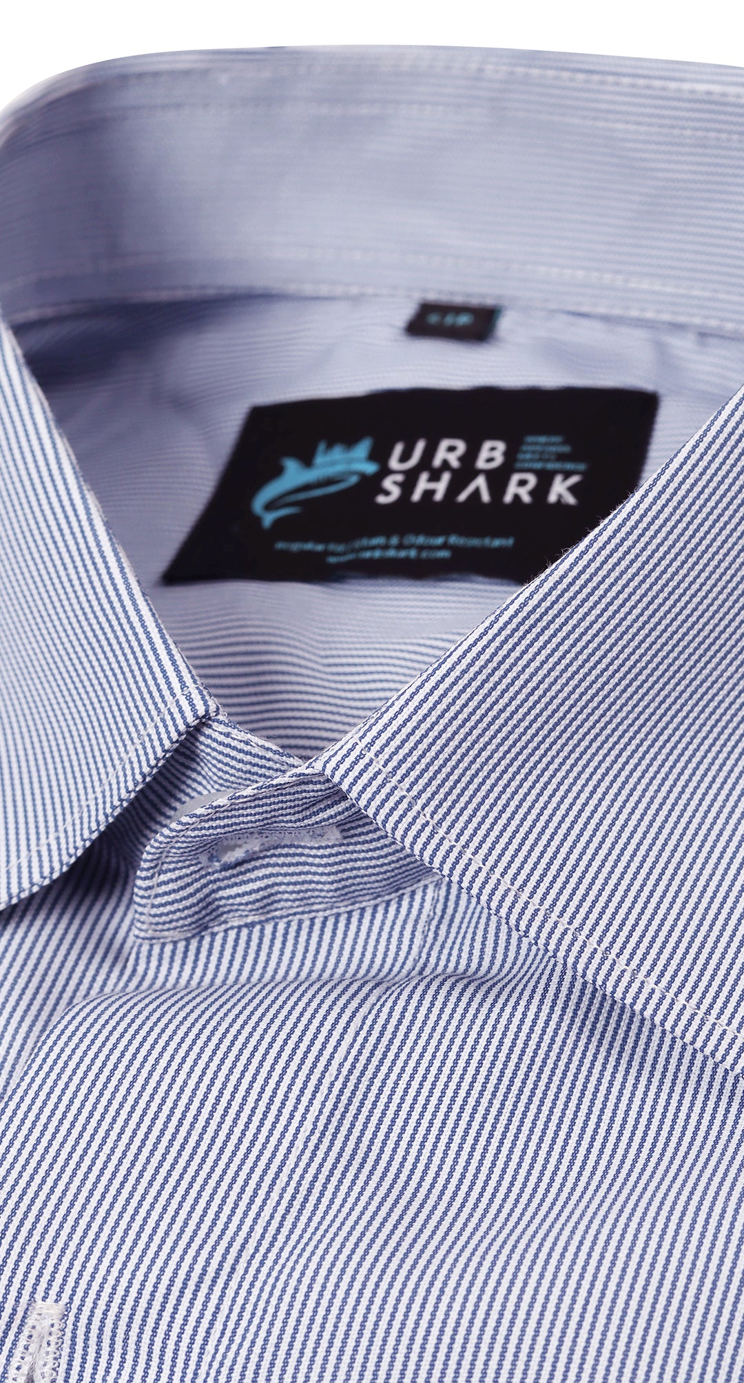 Anti-Stain Pattern Dress Shirt – Blue