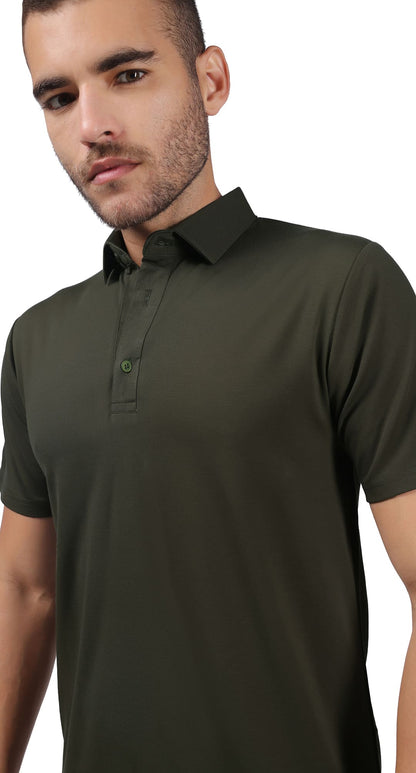 Anti-Stain Classic Polo T-shirt – Green