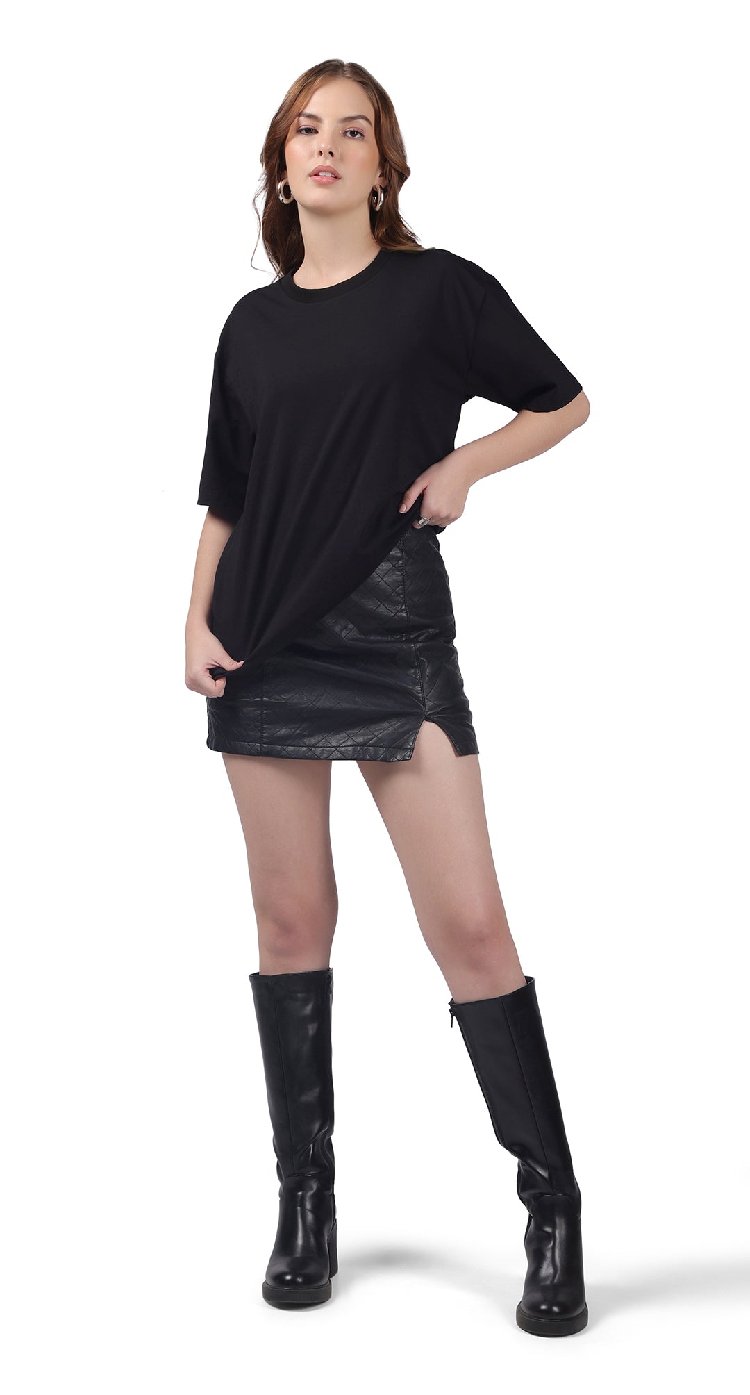 Anti-Stain Elite Comfort Oversized T-Shirt – Black