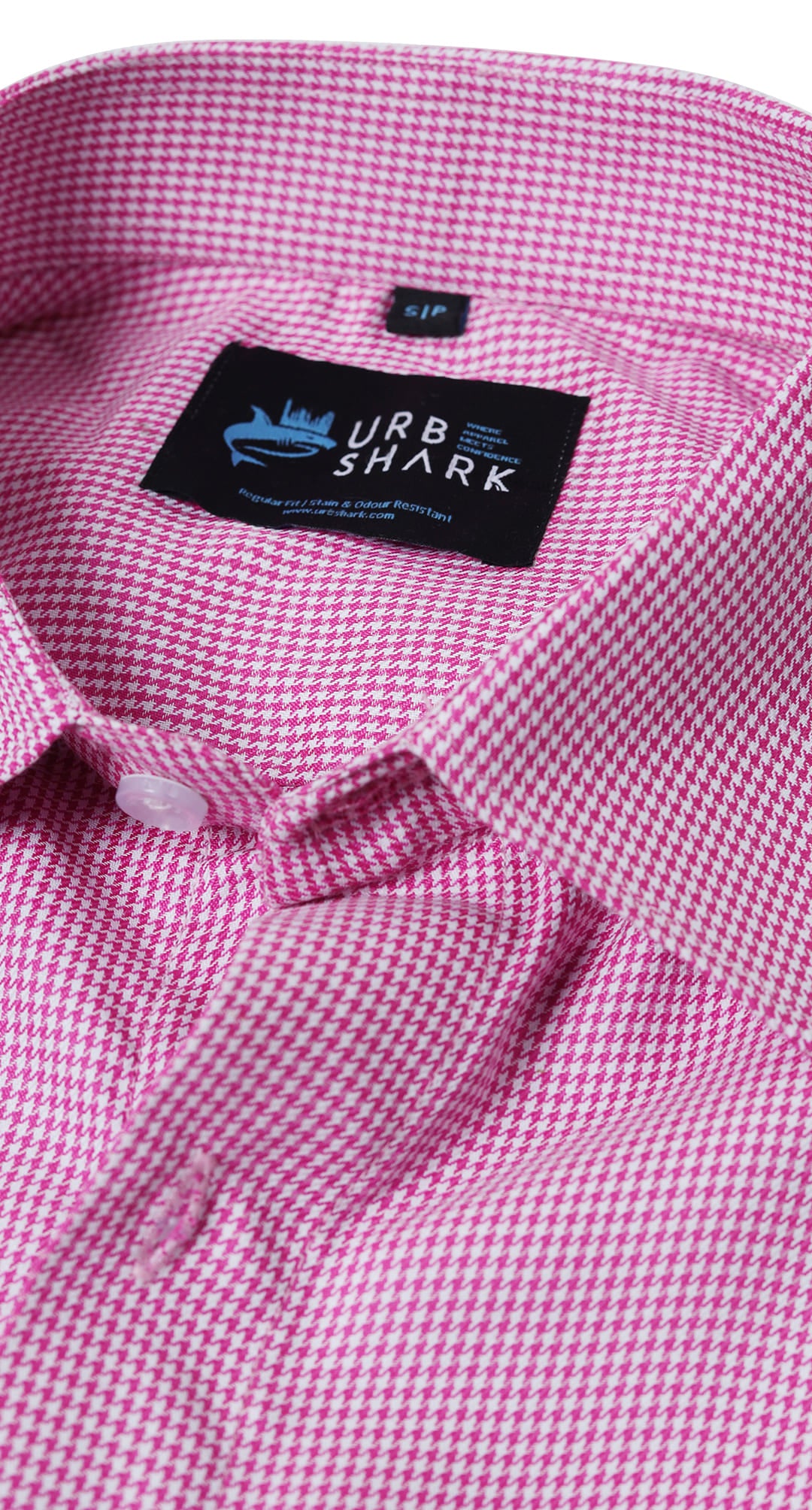 Anti-Stain Polyester Viscose Yarn Dress Shirt – Pink