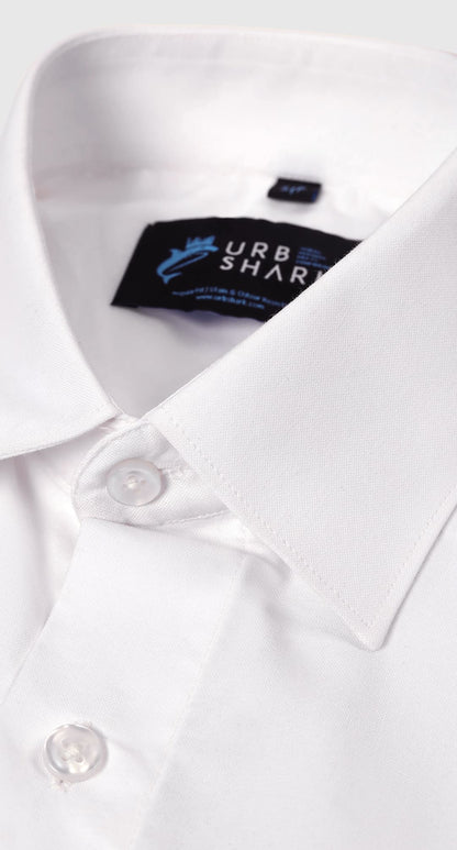 Anti-Stain Lycra Dress Shirt – White