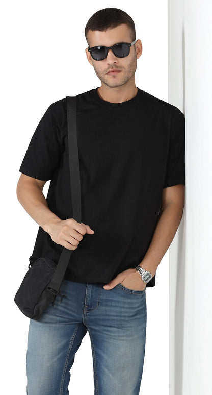 Anti-Stain Elite Comfort Oversized T-Shirt – Black