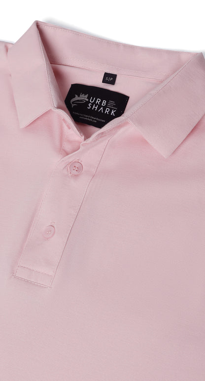 Anti-Stain Classic Polo T-shirt – Pink
