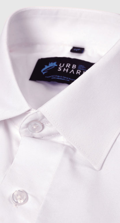 Anti-Stain Lycra Dress Shirt – White
