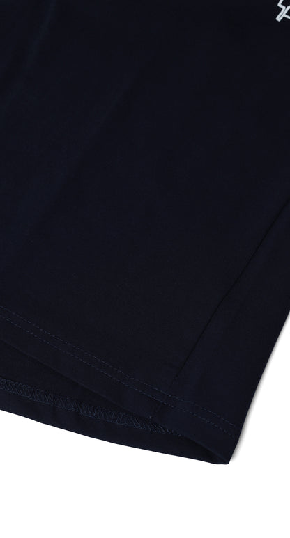 Anti-Stain Skyline Oversized T-Shirt – Navy