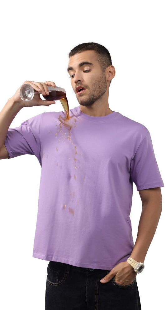Anti-Stain Elite Comfort Oversized T-Shirt – Lavender