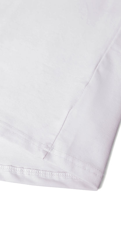 Anti-Stain Skyline Oversized T-Shirt – White