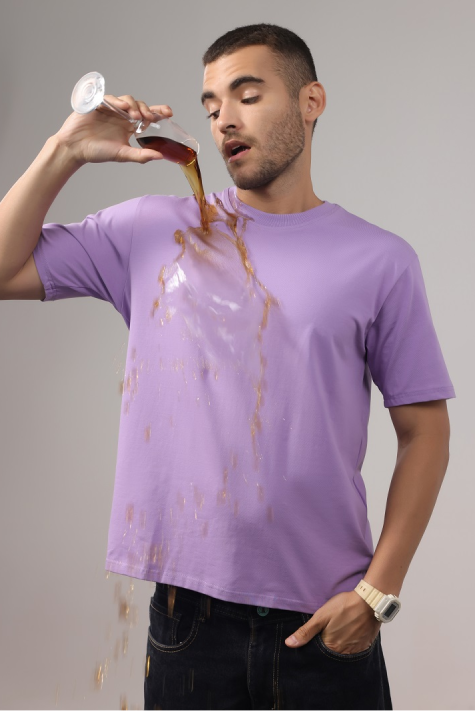 Anti-Stain Elite Comfort Oversized T-Shirt – Lavender