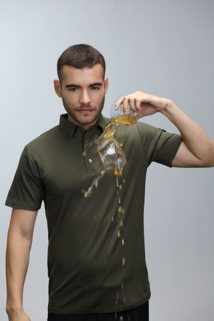 Anti-Stain Classic Polo T-shirt – Green